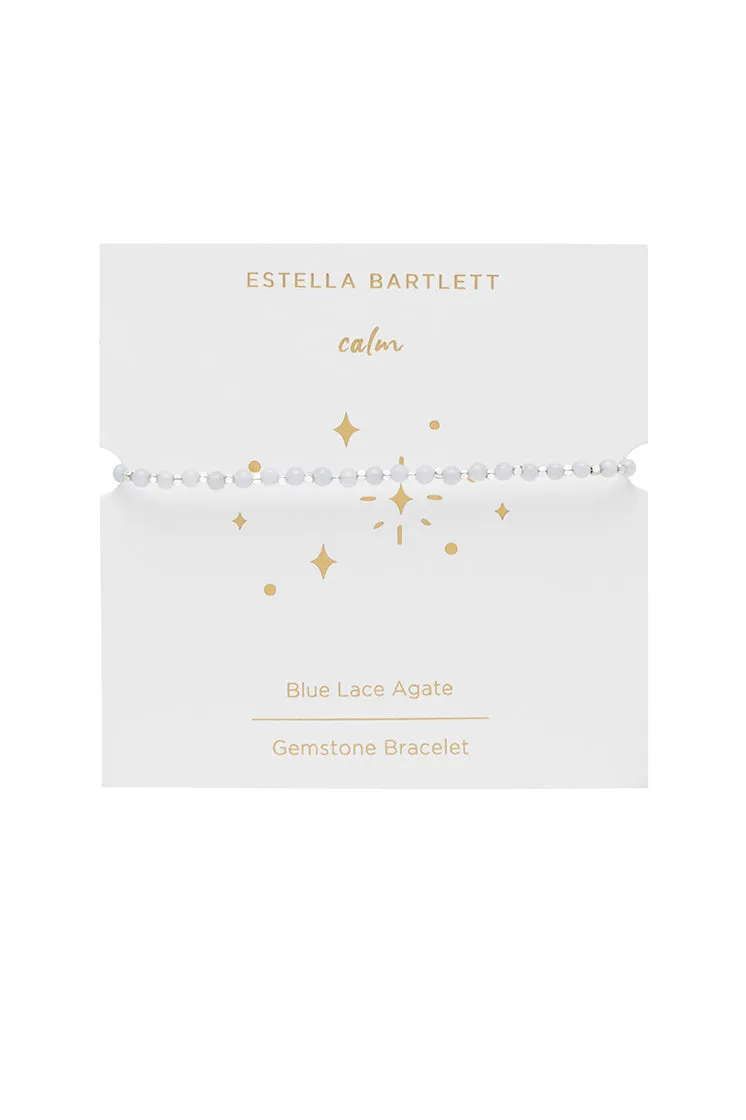 Wellness Blue Lace Agate Gemstone Amelia Bracelet sold by Estella Bartlett product image thumbnail 3
