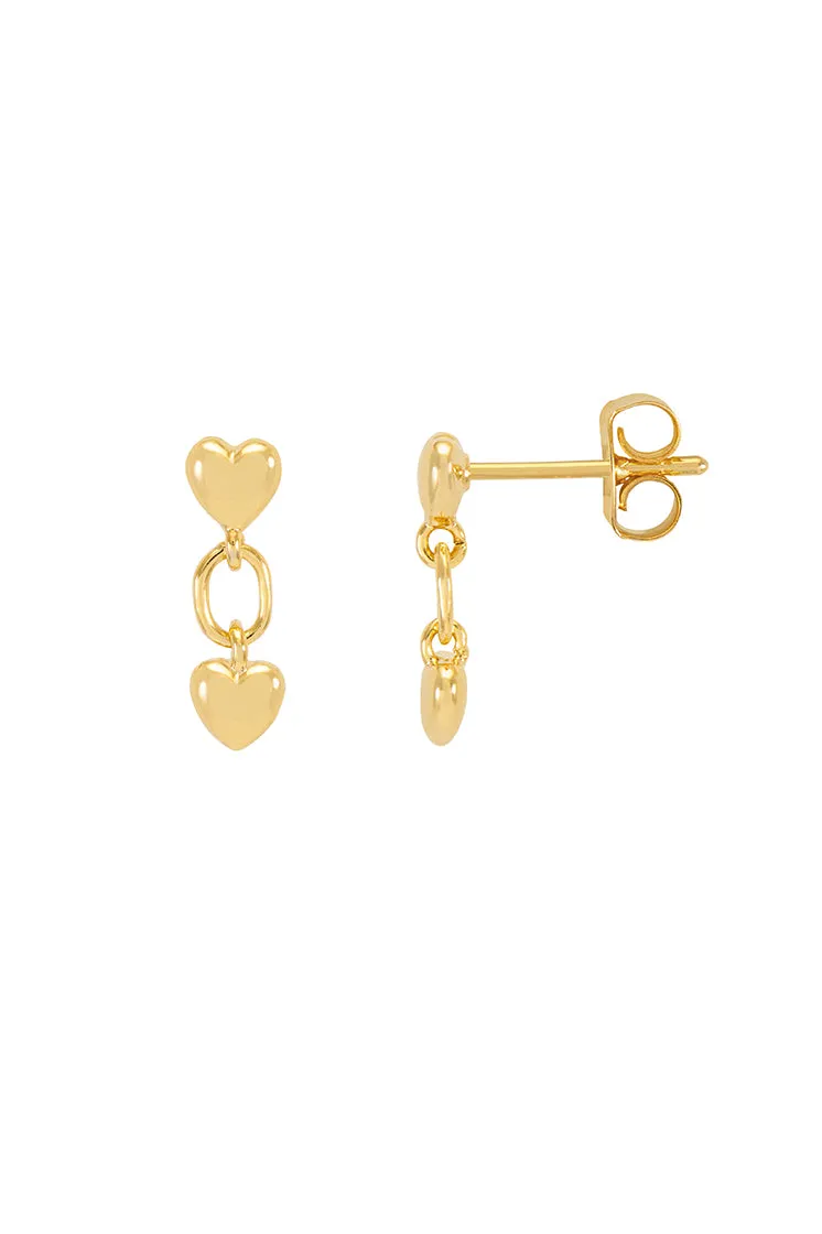Linked Heart Studs sold by Estella Bartlett product image thumbnail 3