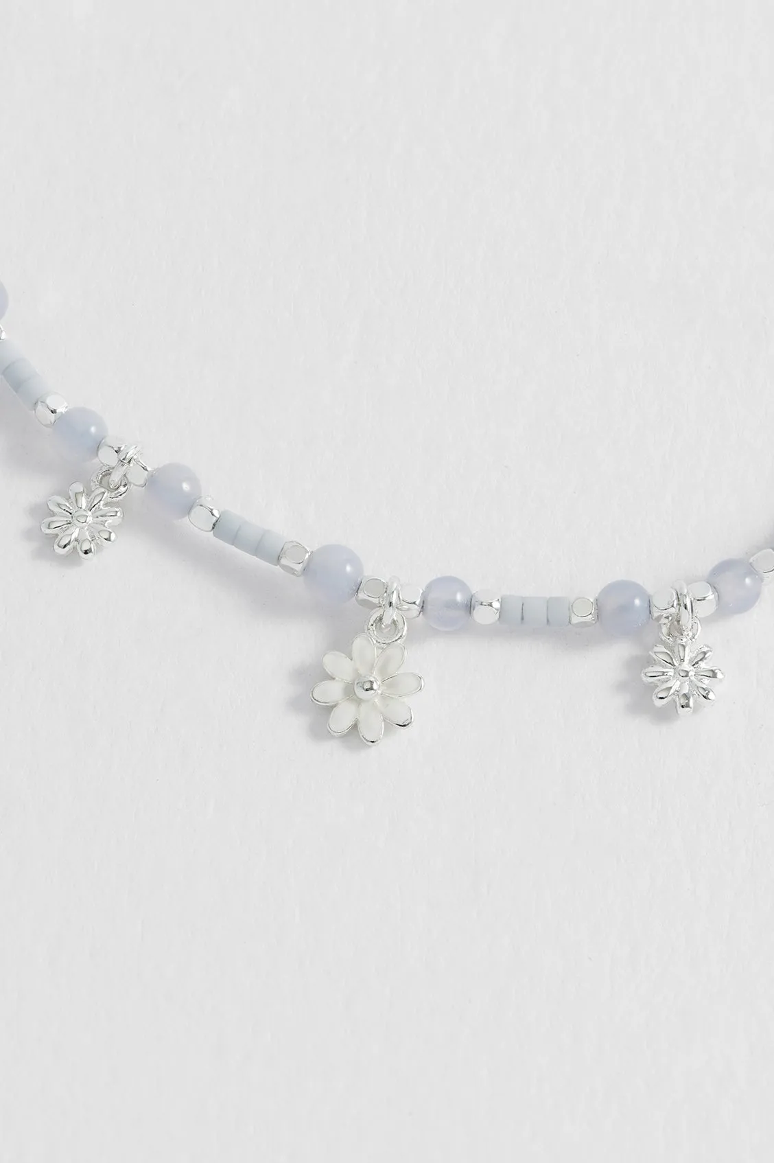 Triple Flower White Enamel Sienna Bracelet sold by Estella Bartlett product image thumbnail 5