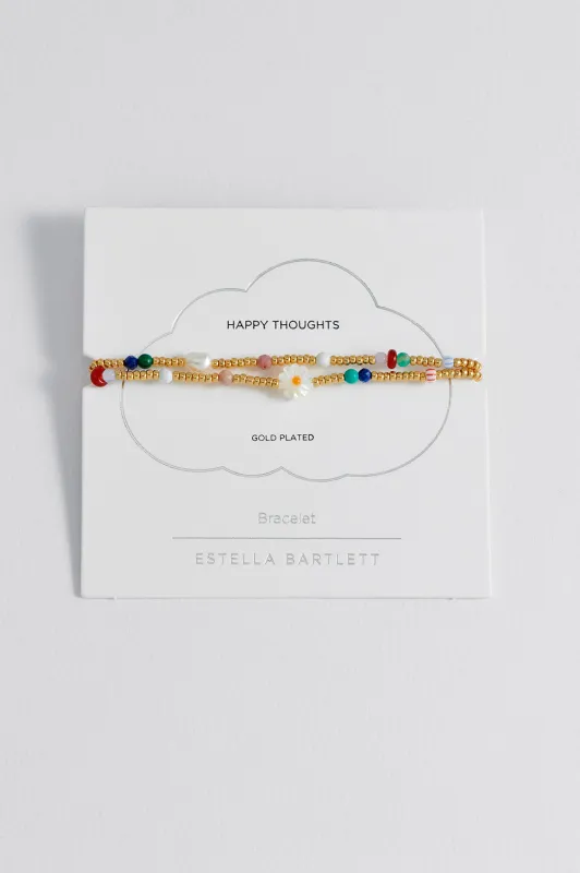 Mixed Glass, Pearl And Gemstone Duo Bracelet sold by Estella Bartlett