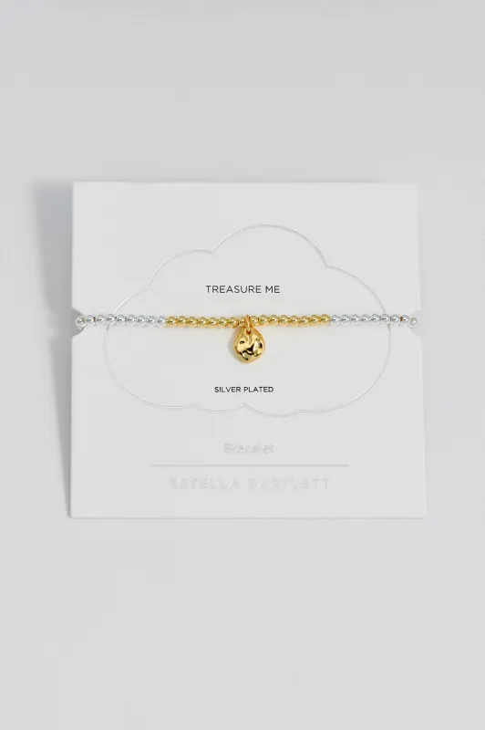 Hammered Charm Beaded Bracelet sold by Estella Bartlett