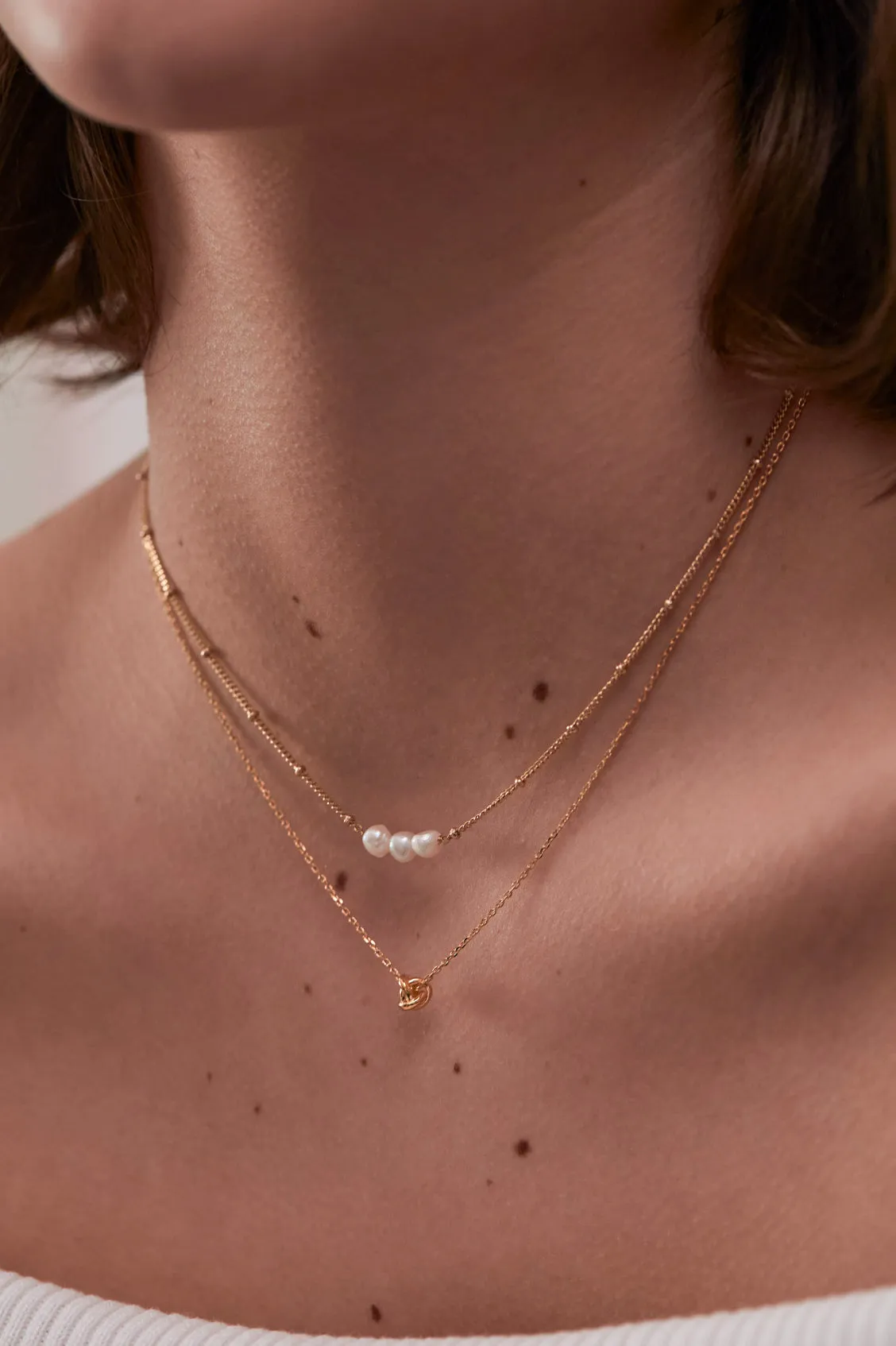 Beaded Chain And Pearl Necklace sold by Estella Bartlett product image thumbnail 2