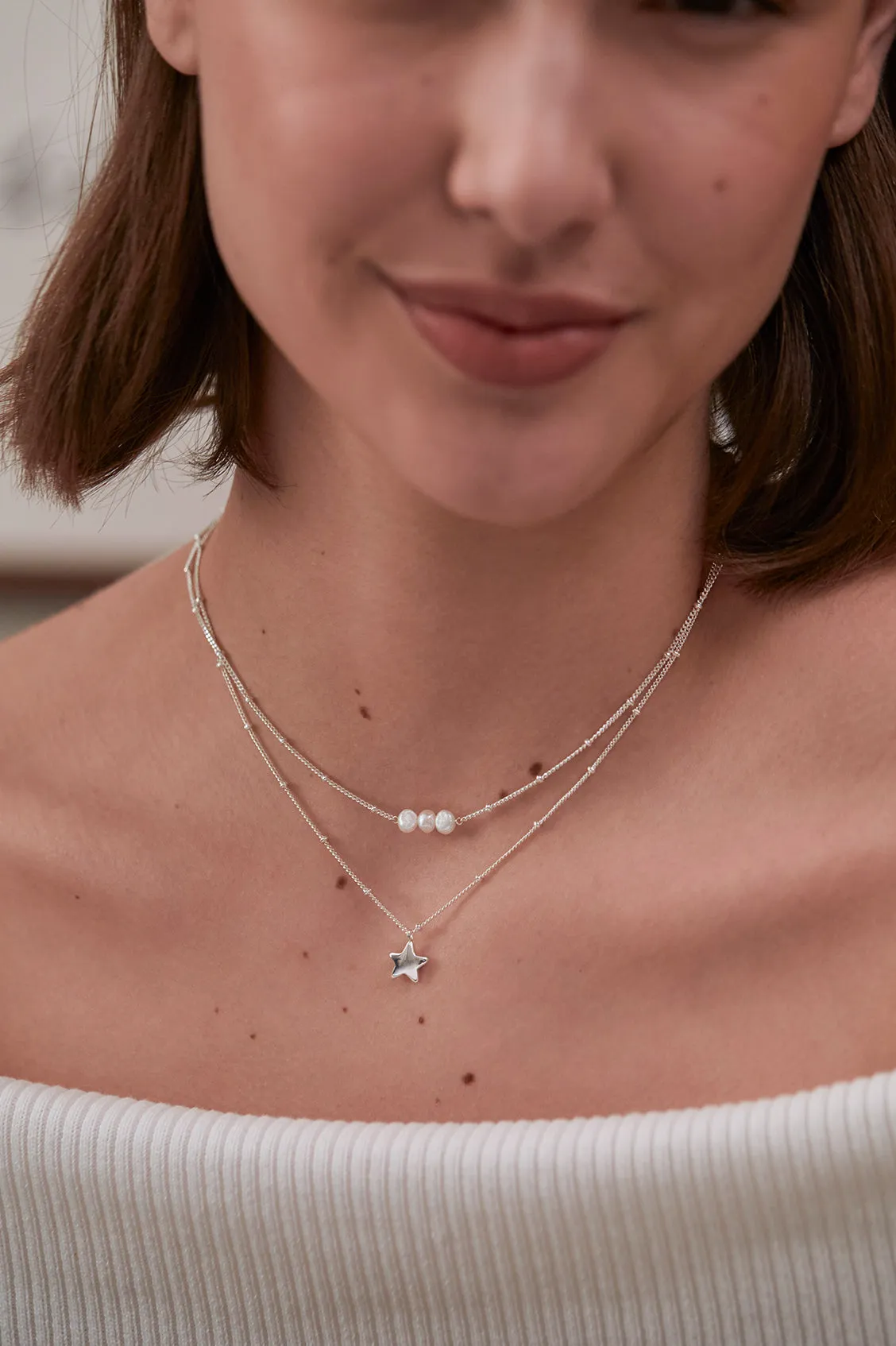 Beaded Chain And Pearl Necklace sold by Estella Bartlett product image thumbnail 2