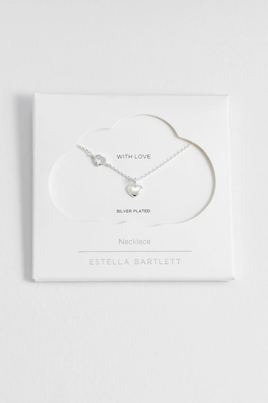 Heart Charm With Open Cz Heart Necklace sold by Estella Bartlett