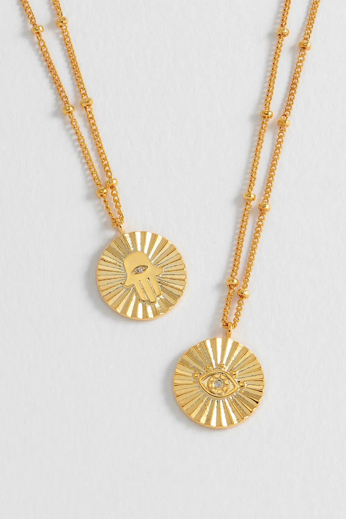 Boho Eye Coin Necklace sold by Estella Bartlett product image thumbnail 5