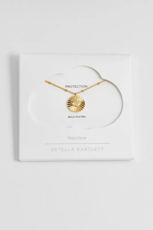 Boho Eye Coin Necklace made by Estella Bartlett