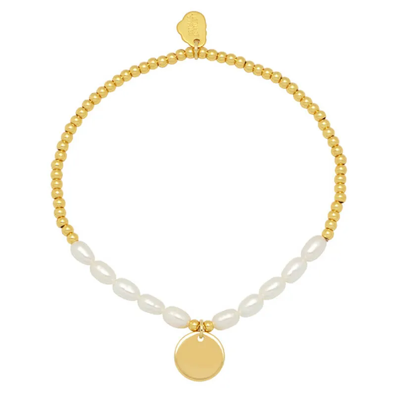 Pearl and Disc Charm Sienna Bracelet sold by Estella Bartlett product image thumbnail 5