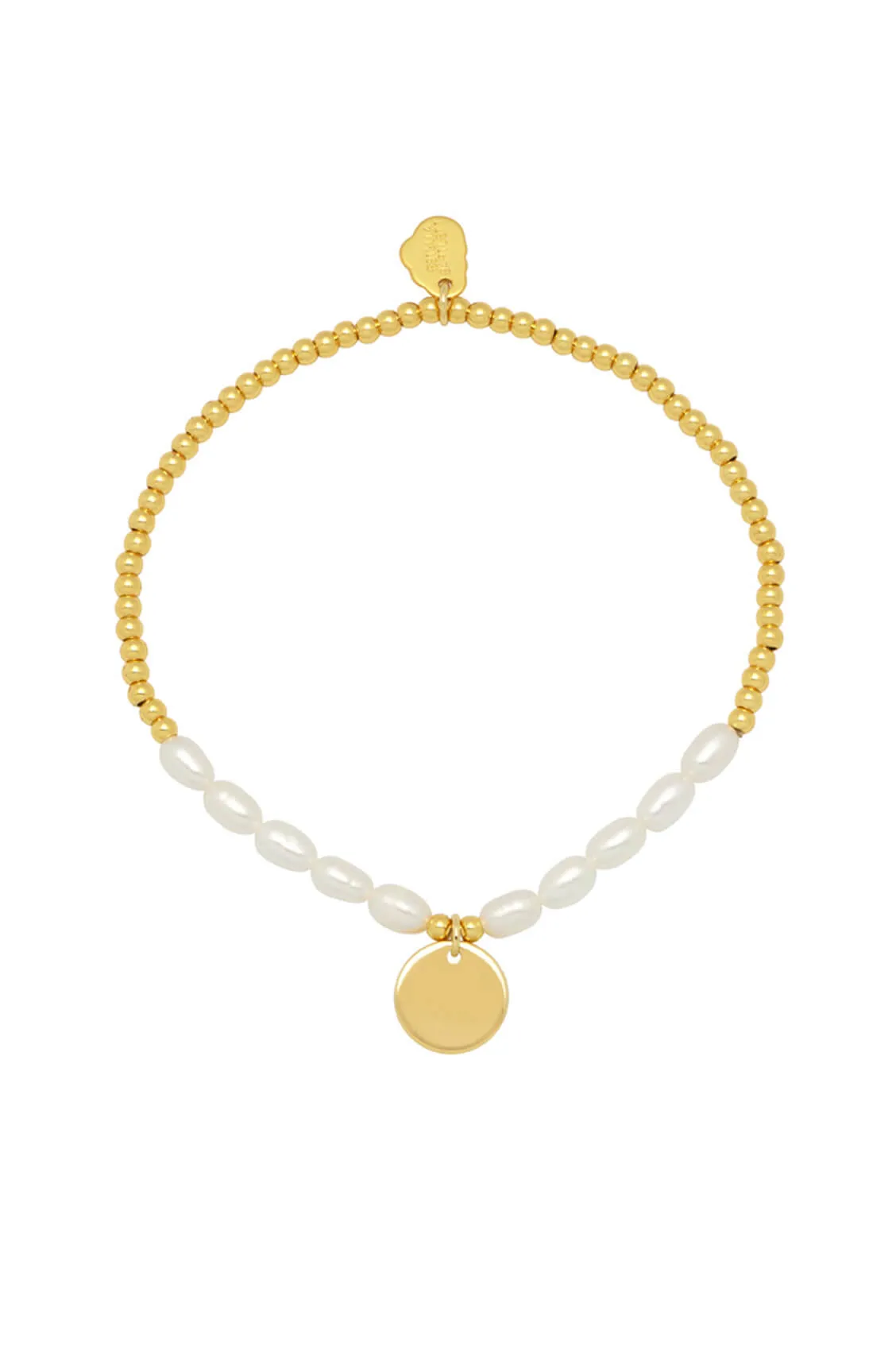 Pearl and Disc Charm Sienna Bracelet sold by Estella Bartlett product image thumbnail 3