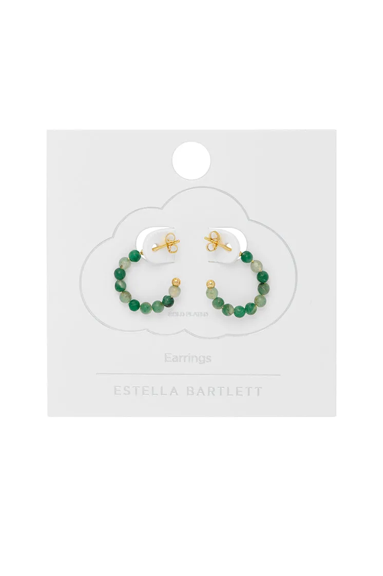 Gemstone Amelia Hoop Earrings sold by Estella Bartlett product image thumbnail 5