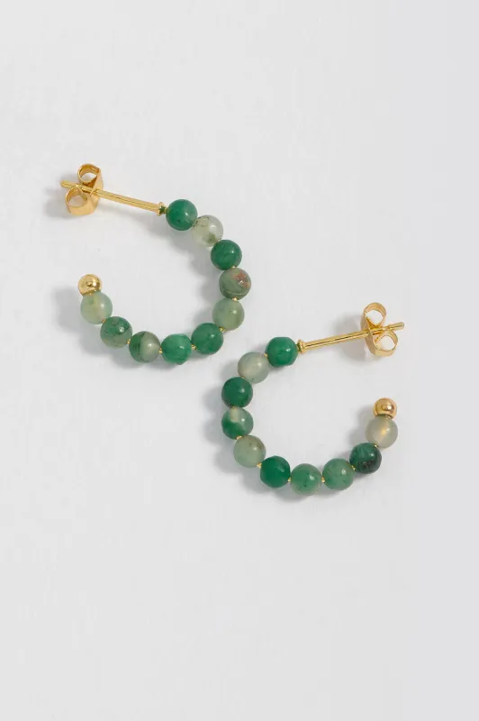 Gemstone Amelia Hoop Earrings sold by Estella Bartlett