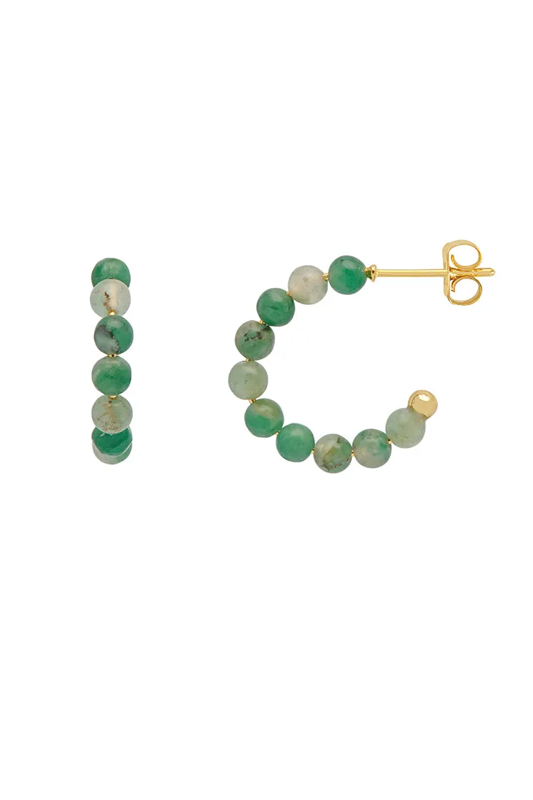 Gemstone Amelia Hoop Earrings sold by Estella Bartlett product image thumbnail 3
