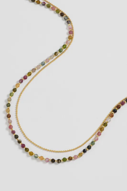 Gemstone Duo Necklace sold by Estella Bartlett