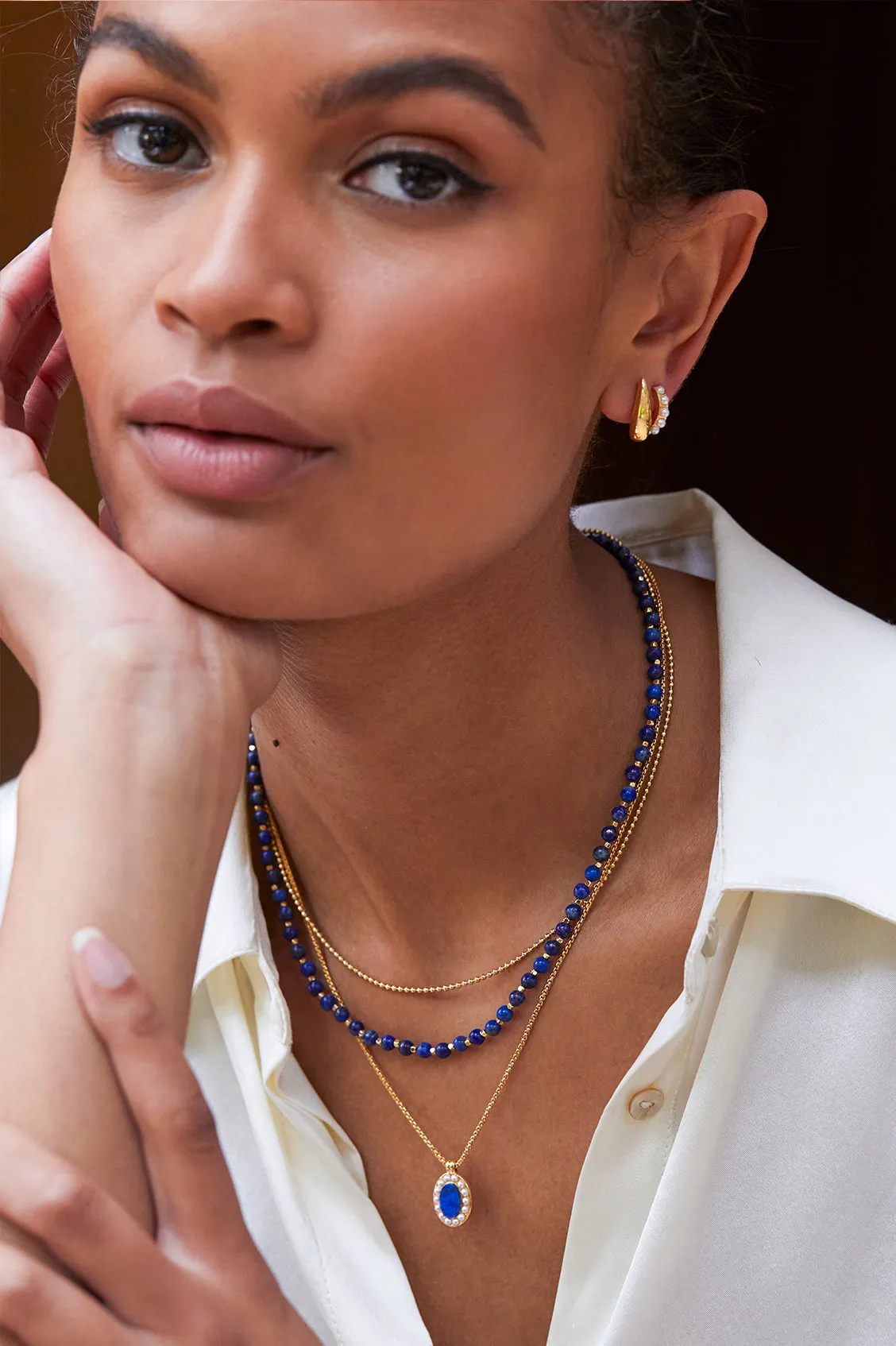 Gemstone Duo Necklace sold by Estella Bartlett product image thumbnail 2