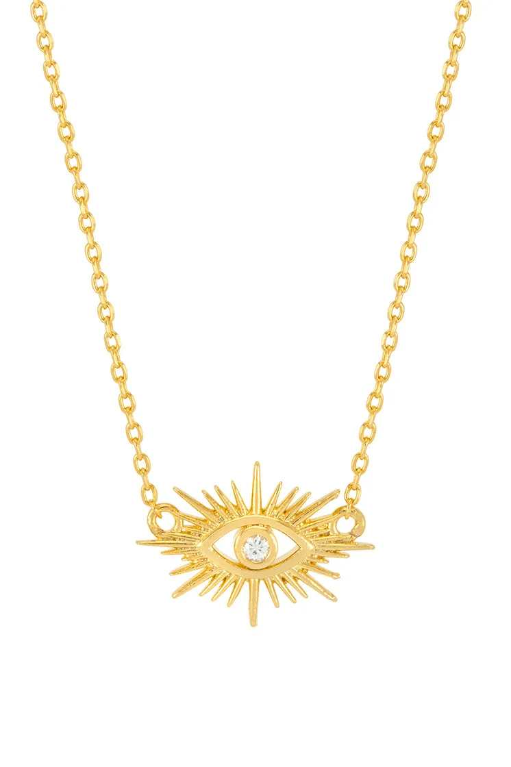 Evil Eye Star Burst Necklace sold by Estella Bartlett product image thumbnail 3
