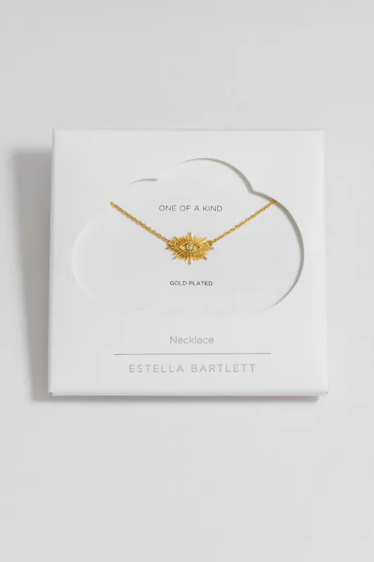 Evil Eye Star Burst Necklace sold by Estella Bartlett