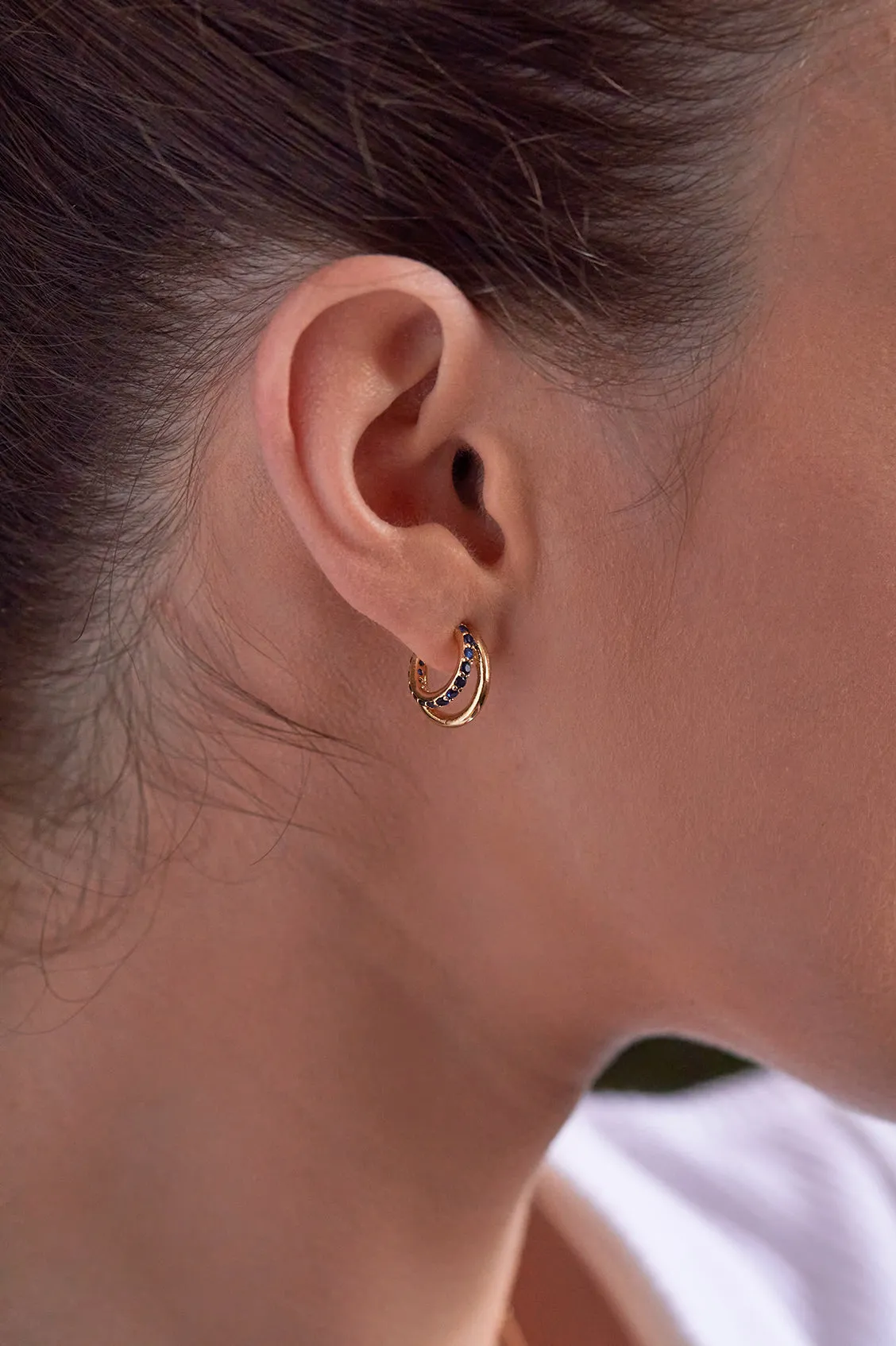 Pave Curl Hoops sold by Estella Bartlett product image thumbnail 2