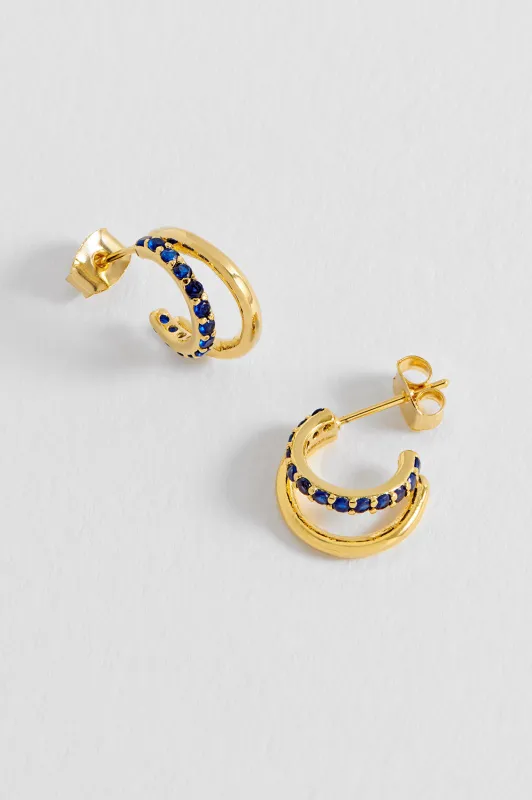 Pave Curl Hoops sold by Estella Bartlett