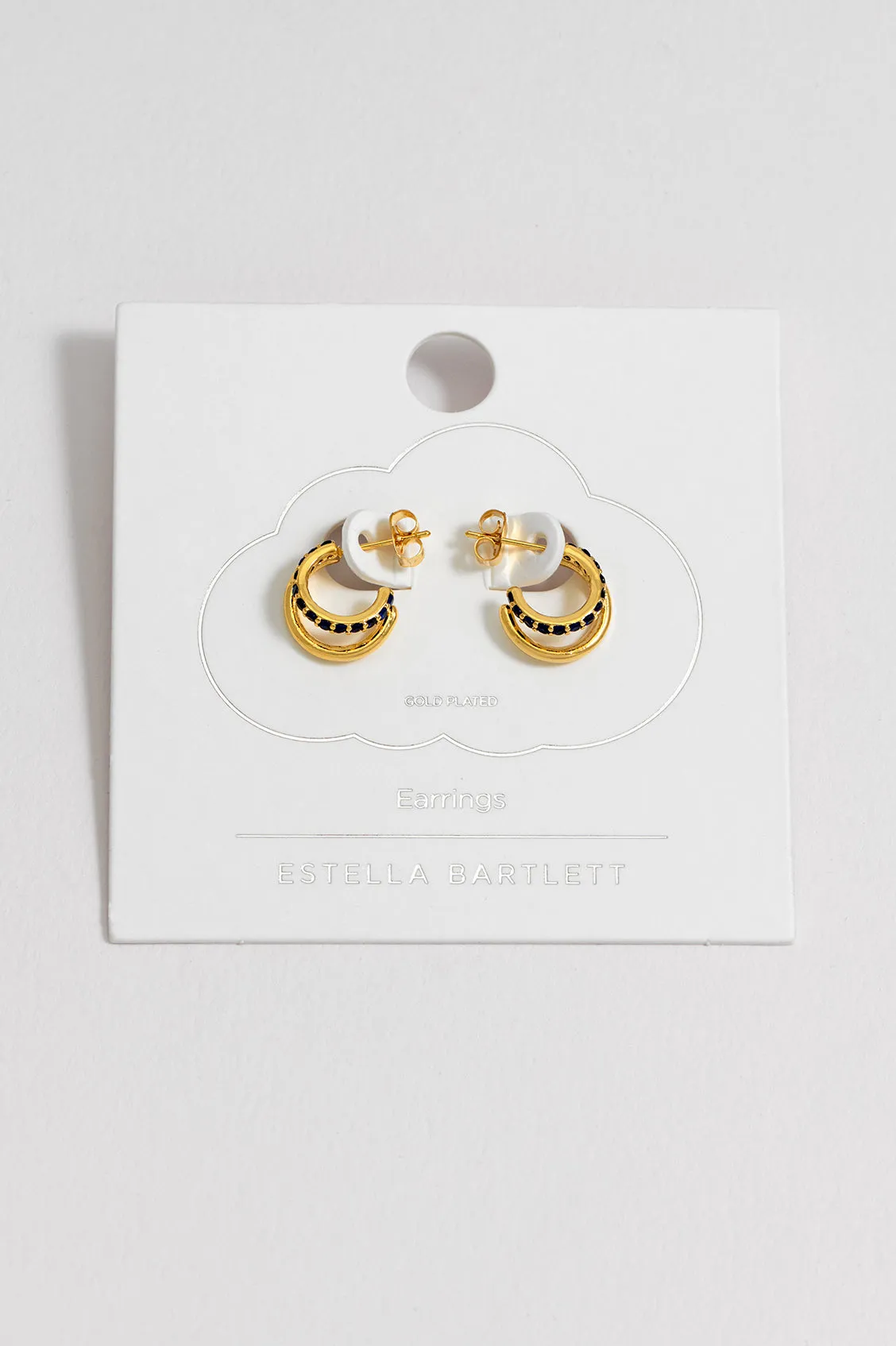 Pave Curl Hoops sold by Estella Bartlett product image thumbnail 5