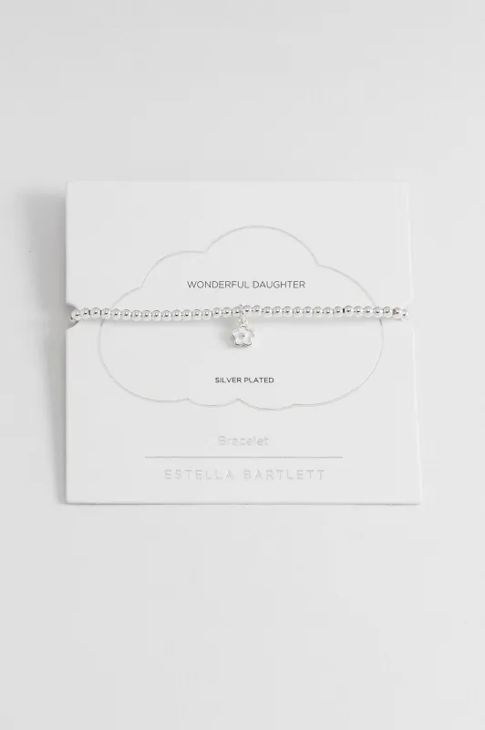 Sienna Beaded Enamel Flower Charm Bracelet sold by Estella Bartlett