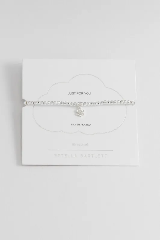 Sienna Beaded Open Petal Flower Charm Bracelet sold by Estella Bartlett