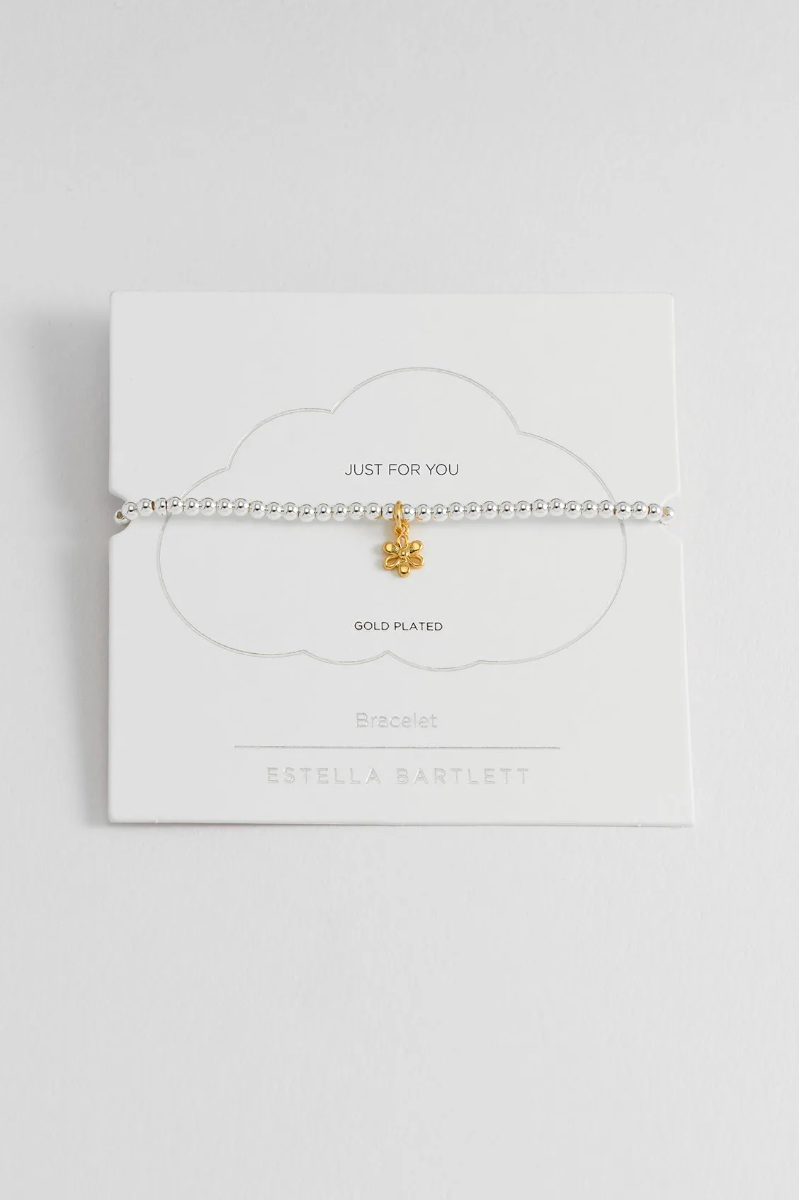 Sienna Beaded Open Petal Flower Charm Bracelet sold by Estella Bartlett