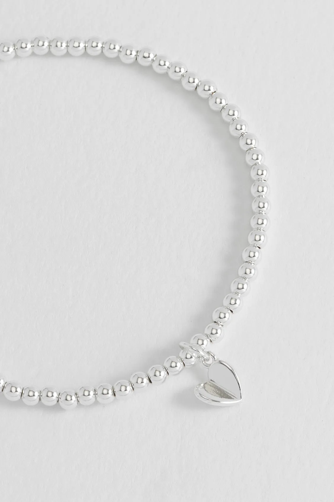 Sienna Beaded Folded Heart Charm Bracelet sold by Estella Bartlett product image thumbnail 5