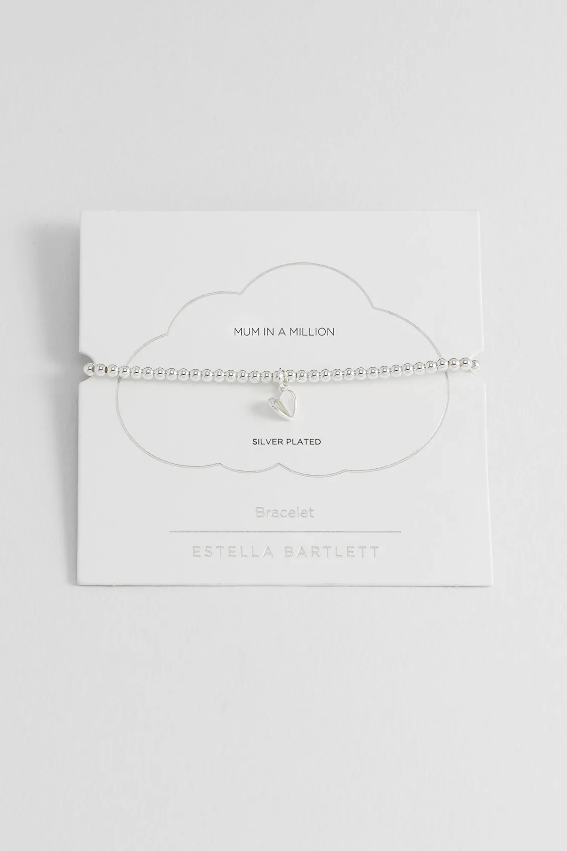 Sienna Beaded Folded Heart Charm Bracelet sold by Estella Bartlett