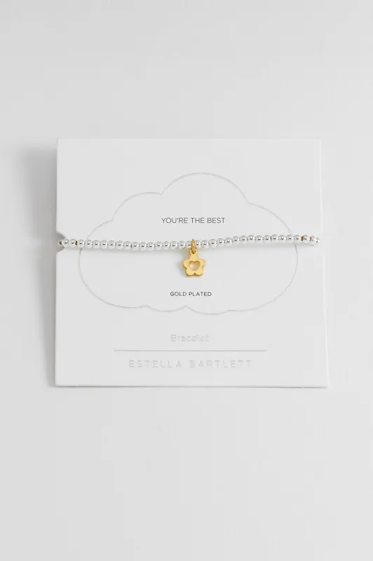 Sienna Beaded Flower and Heart Bracelet sold by Estella Bartlett