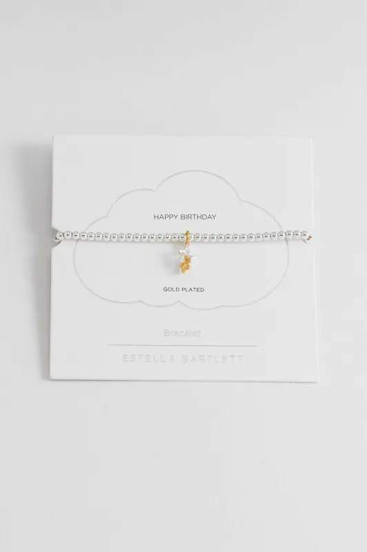 Sienna Beaded Interlinked Star Charm Bracelet sold by Estella Bartlett