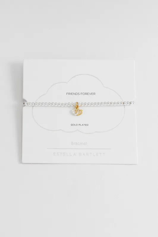 Sienna Beaded Interlinked Heart Charm Bracelet sold by Estella Bartlett