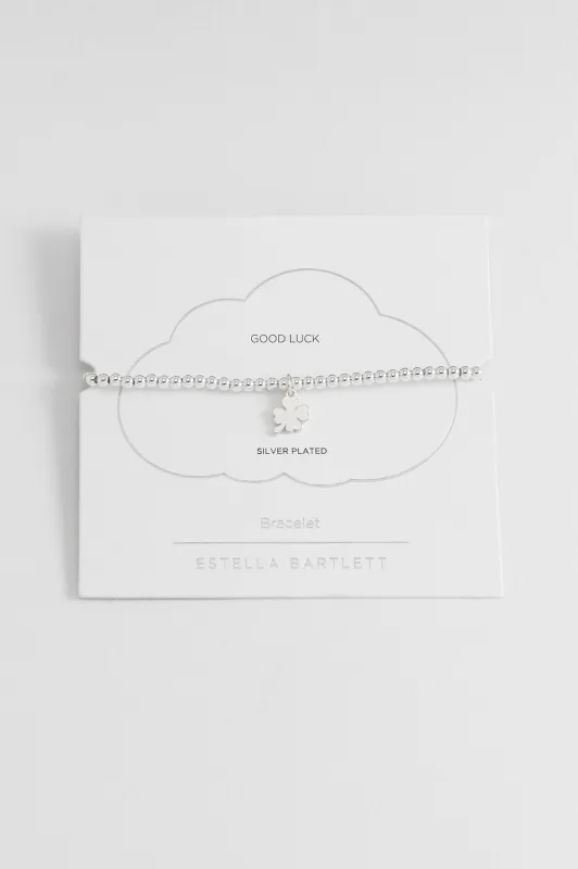 Sienna Beaded Lucky Clover Charm Bracelet sold by Estella Bartlett