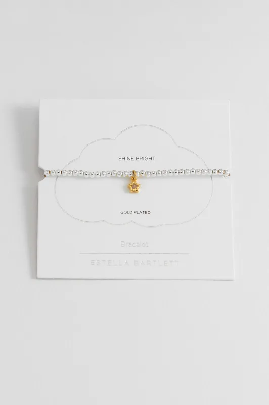 Sienna Beaded CZ Star Charm Bracelet sold by Estella Bartlett