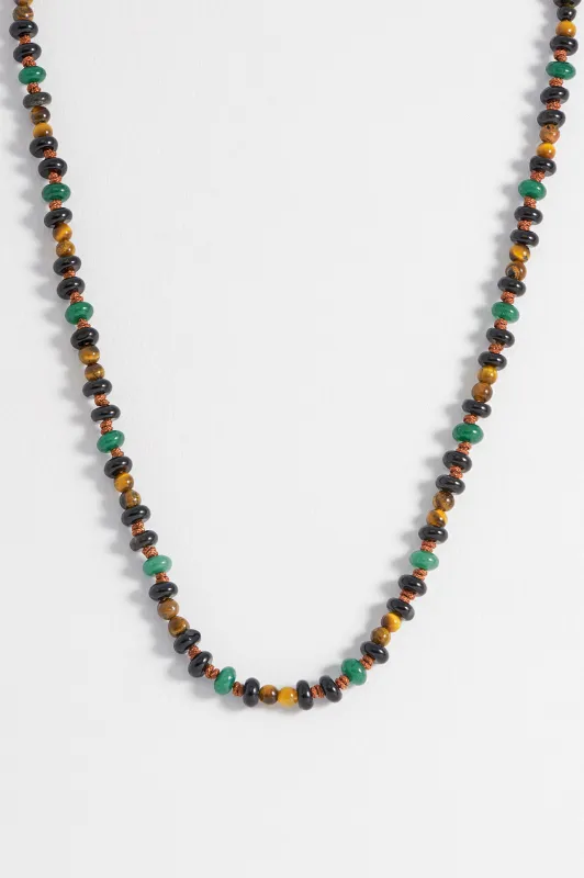 Men's Gemstone Knotted Necklace sold by Estella Bartlett