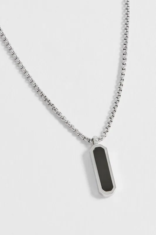 Men's Gemstone Tag Pendant Necklace sold by Estella Bartlett