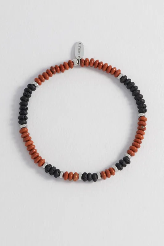Men's Gemstone Stretch Disc Bracelet sold by Estella Bartlett