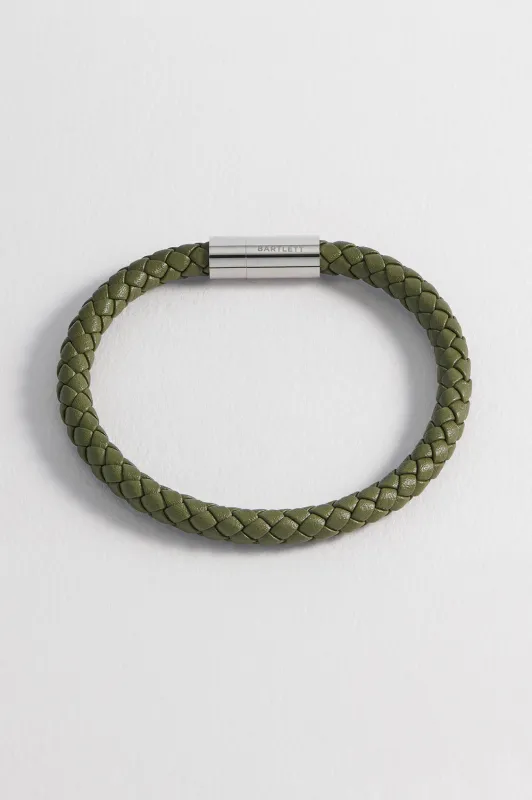 Men's Leather Single Plaited Wrap Bracelet sold by Estella Bartlett