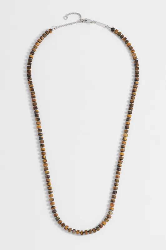 Men's Gemstone Rondelle Necklace sold by Estella Bartlett