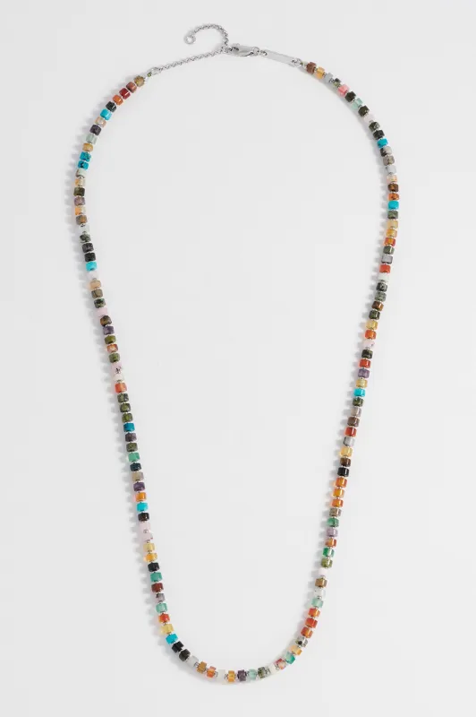 Men's Gemstone Rondelle Necklace sold by Estella Bartlett