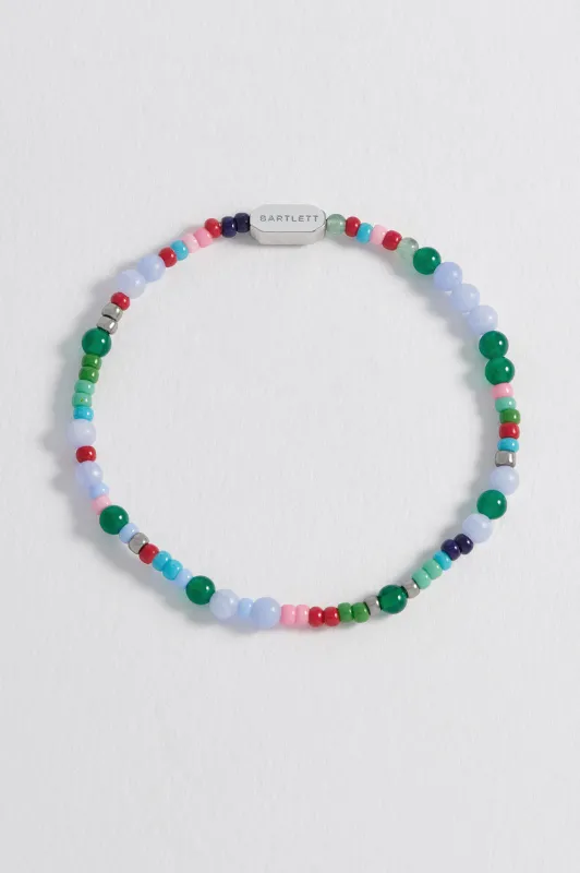Men's Mixed Bead Stretch Bracelet sold by Estella Bartlett