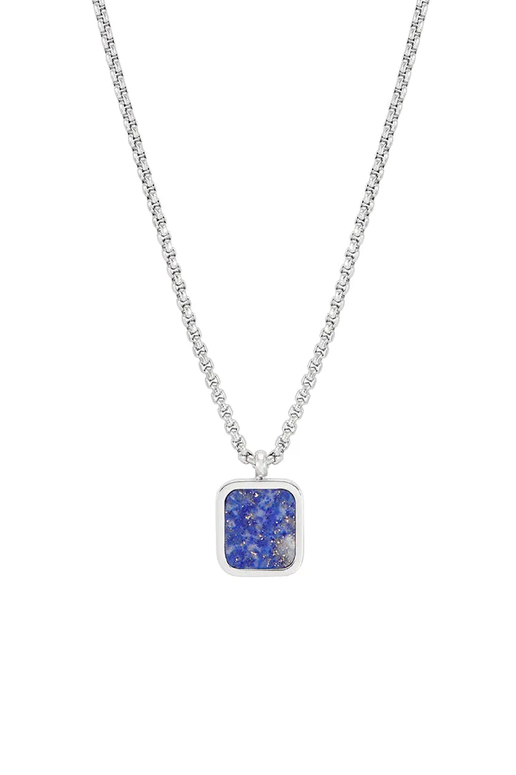 Men's Square Gemstone Pendant Necklace sold by Estella Bartlett product image thumbnail 3