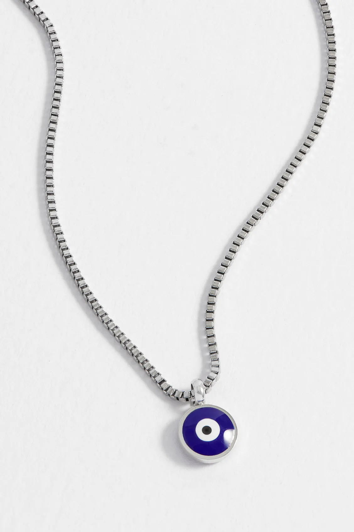 Men's Enamel Evil Eye Necklace sold by Estella Bartlett product image thumbnail 4