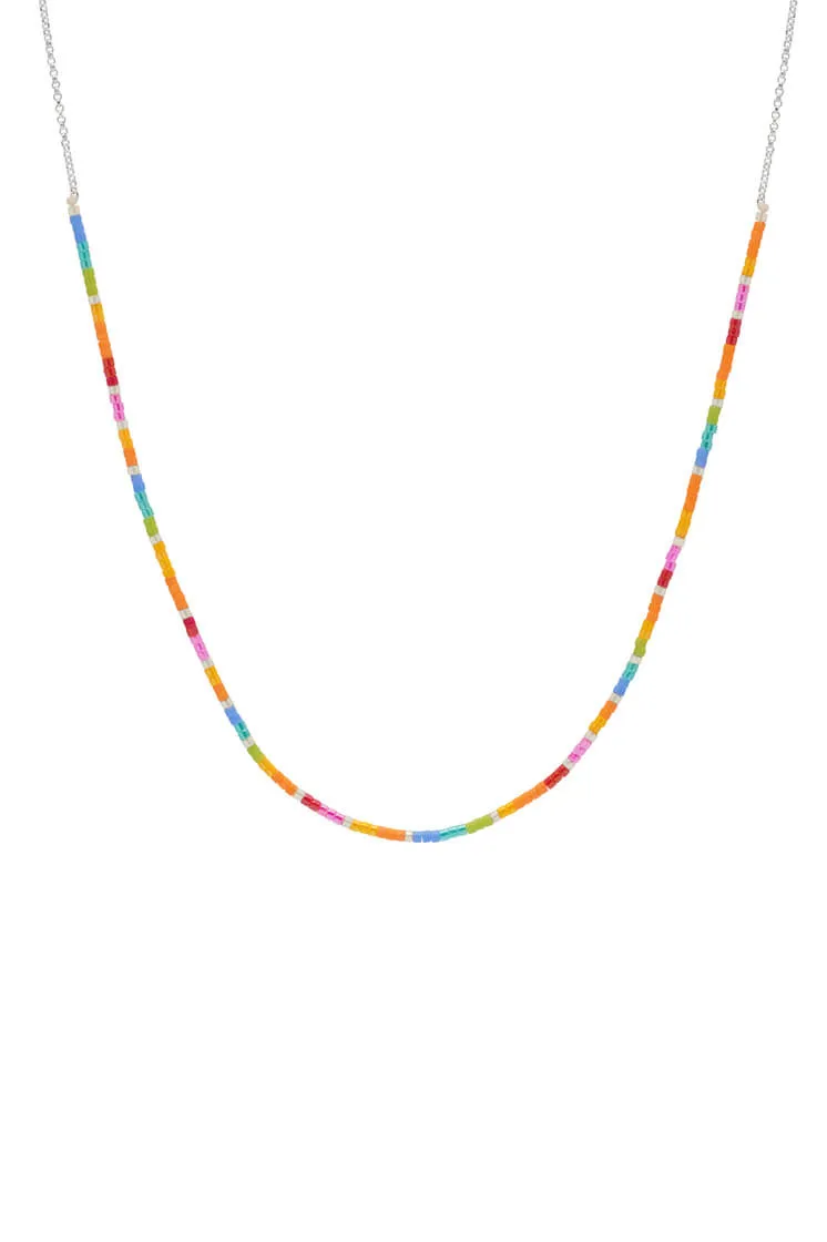 Rainbow Beaded Necklace sold by Estella Bartlett product image thumbnail 3