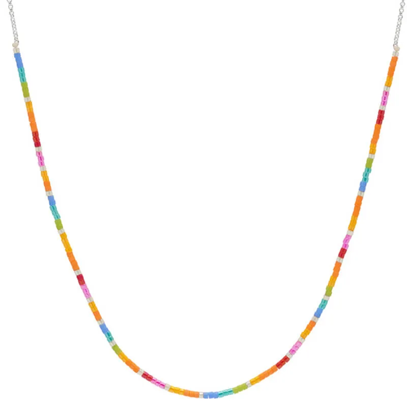 Rainbow Beaded Necklace sold by Estella Bartlett product image thumbnail 5