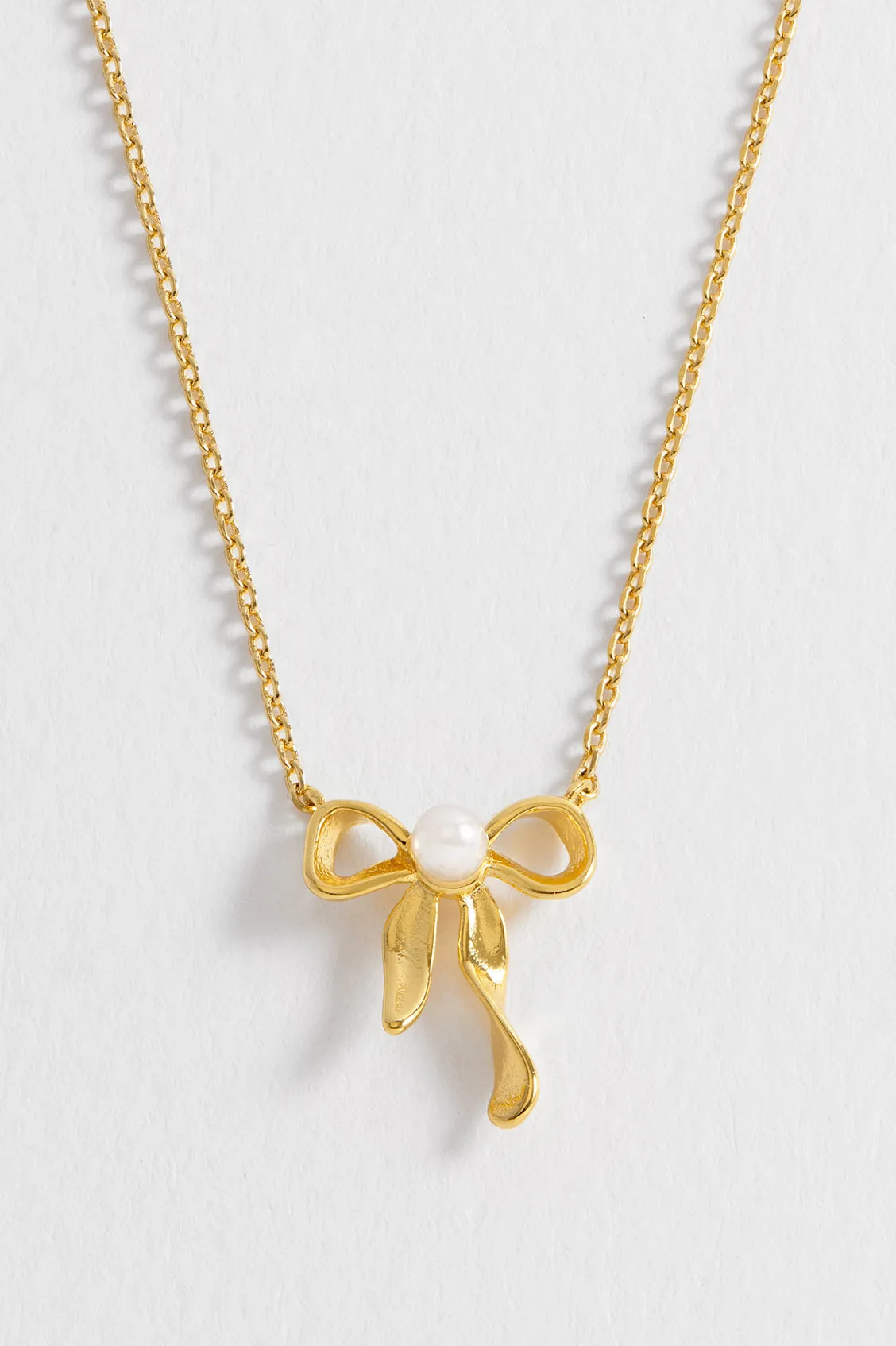 Pearl Bow Necklace sold by Estella Bartlett product image thumbnail 2