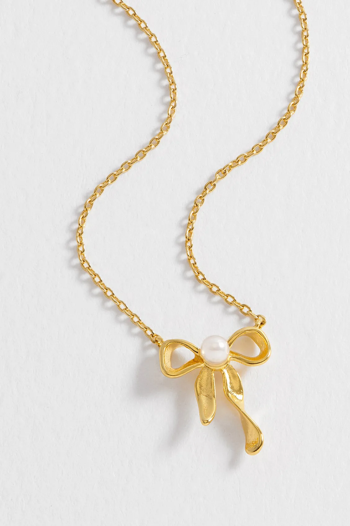 Pearl Bow Necklace sold by Estella Bartlett product image thumbnail 4