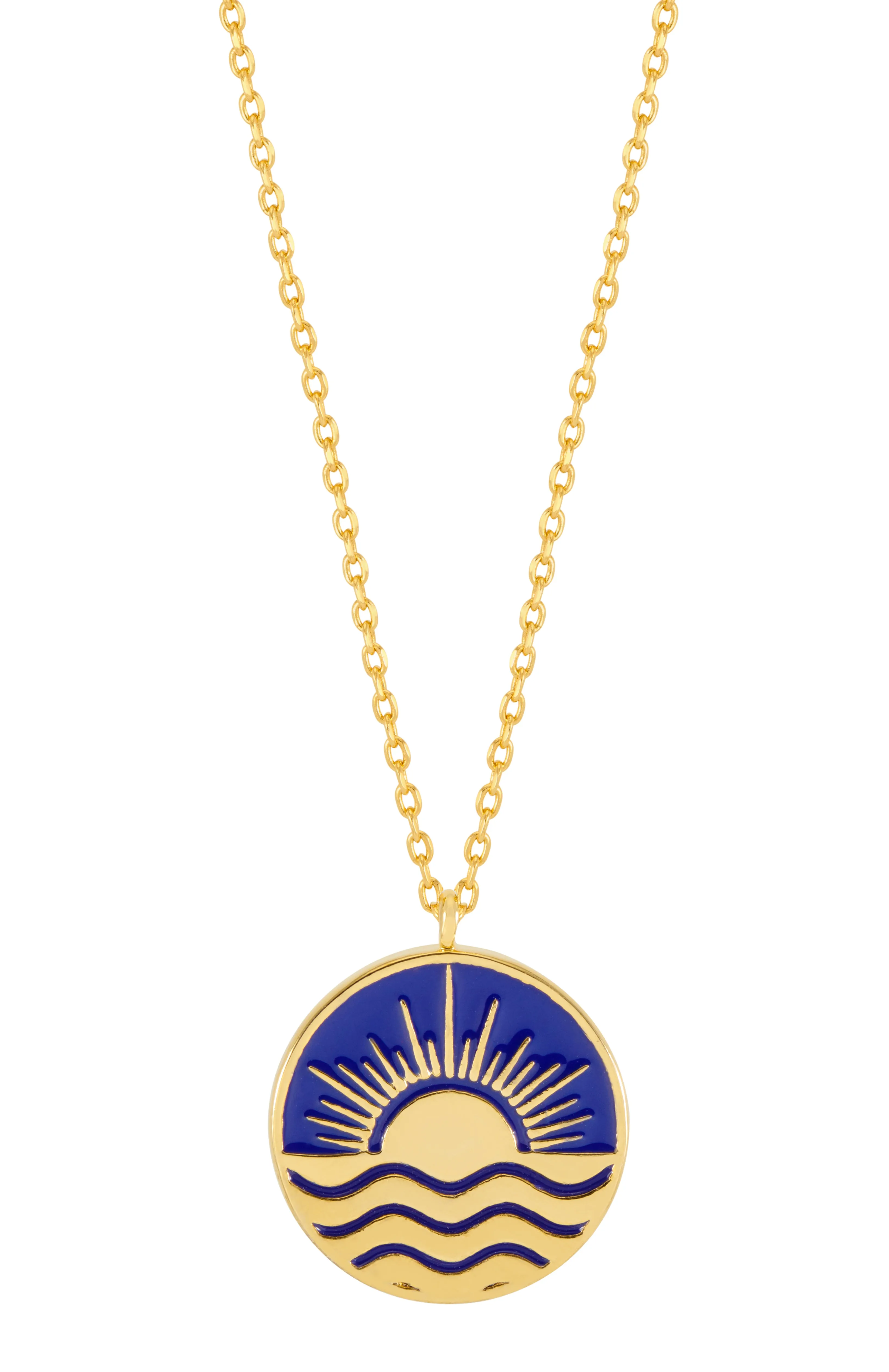 Enamel Sun Pendant Necklace sold by Estella Bartlett product image thumbnail 3