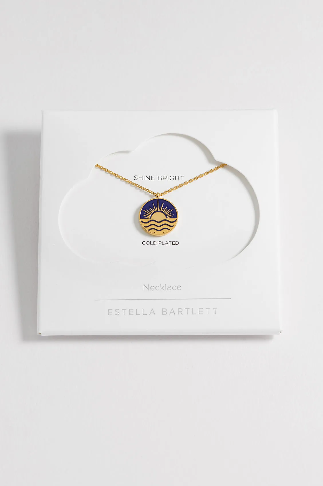 Enamel Sun Pendant Necklace sold by Estella Bartlett