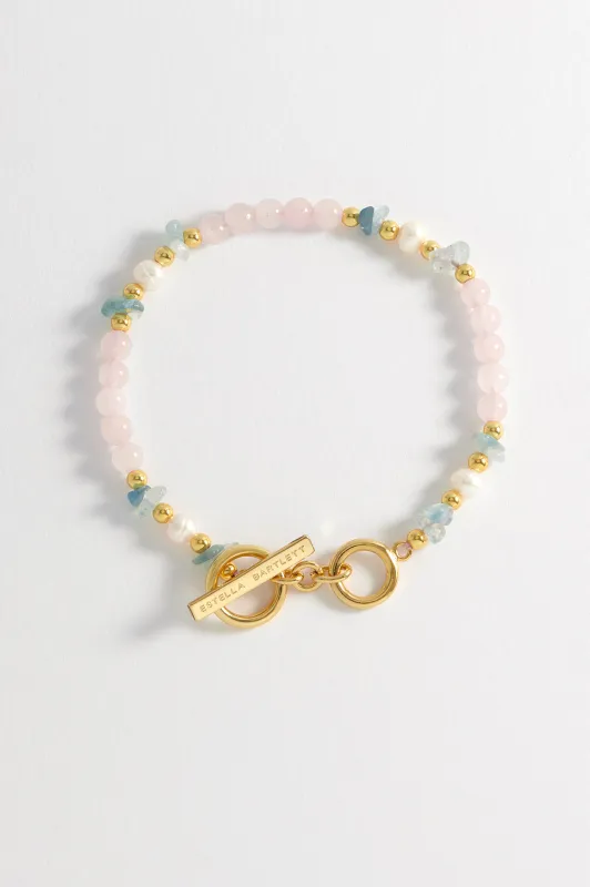 Gemstone Pearl T-Bar Bracelet sold by Estella Bartlett