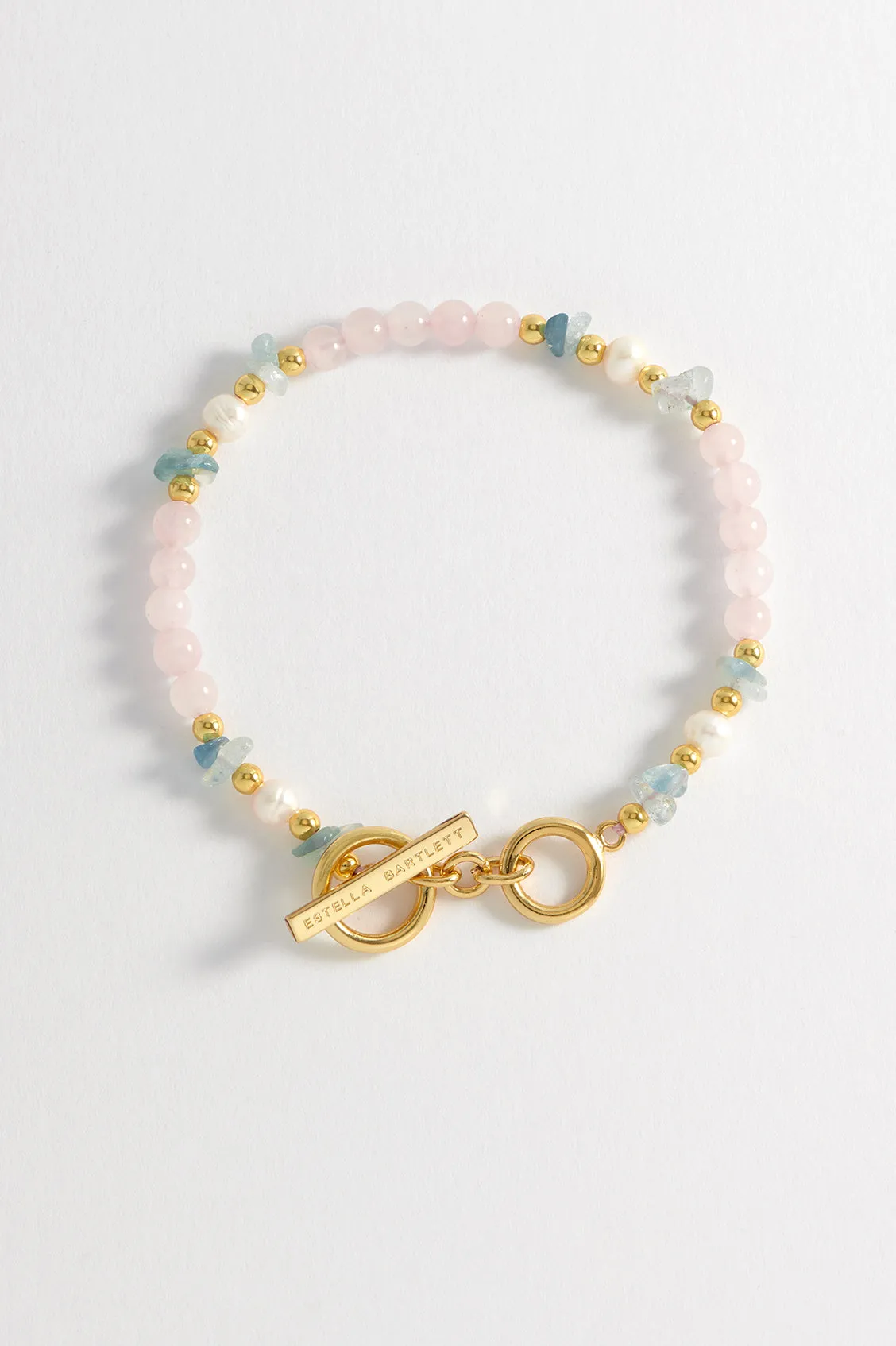 Gemstone Pearl T-Bar Bracelet sold by Estella Bartlett