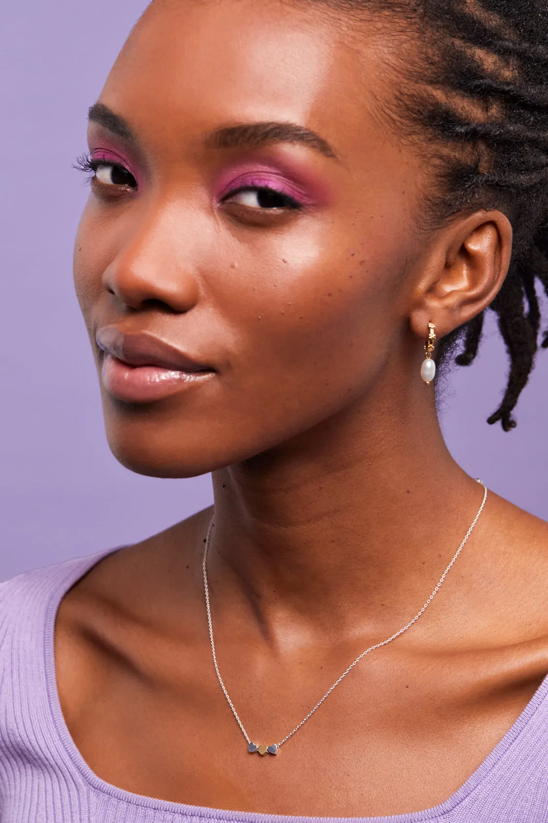 Trio Heart Necklace sold by Estella Bartlett product image thumbnail 4